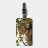 残りのヒョウ ラゲッジタグ (正面縦)