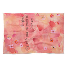 残りの人生を笑うキッチンタオル16" x 24"