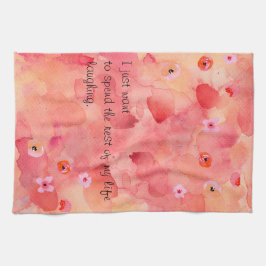 残りの人生を笑うキッチンタオル16" x 24" キッチンタオル