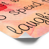 残りの人生を笑う20" x 20"、ポスター ポスター (コーナー)