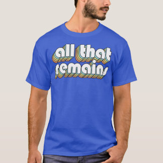 残りの全てレトロレインボータイポグラフィアレードセント Tシャツ