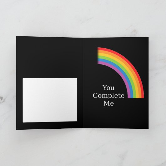 残りの半分の虹 カード (内部)