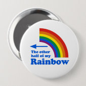 残りの半分の虹(右) 缶バッジ (正面&裏面)
