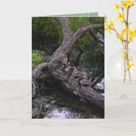 残りの家族 カード (黄色い花)