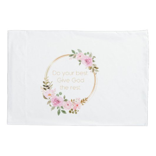 残りの最高の与え神を行う – クリスチャン 枕カバー (裏面)