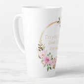 残りの最高の与え神を行う – Christian Women カフェラテマグ (左アングル)