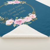 残りの最高の与え神を行う – Christian Women シェルパブランケット (3/4)