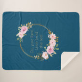 残りの最高の与え神を行う – Christian Women シェルパブランケット (正面(横))