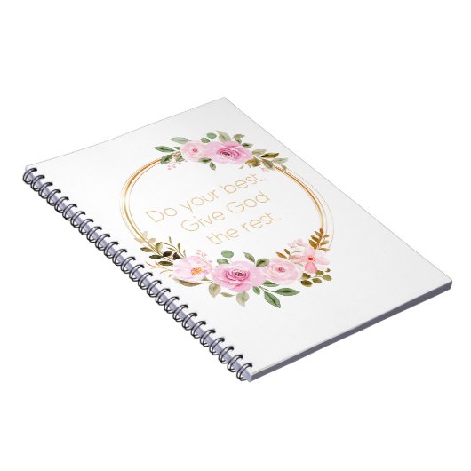 残りの最高の与え神を行う – Christian Women ノートブック (右側)