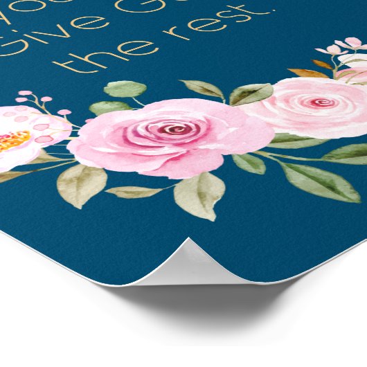 残りの最高の与え神を行う – Christian Women ポスター (角)