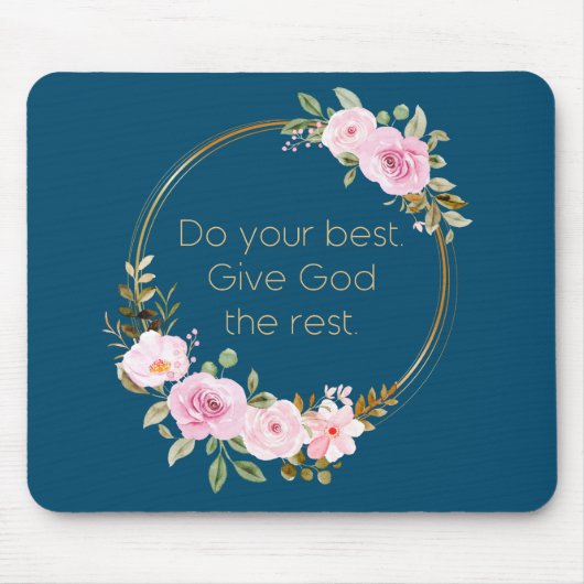 残りの最高の与え神を行う – Christian Women マウスパッド (正面)