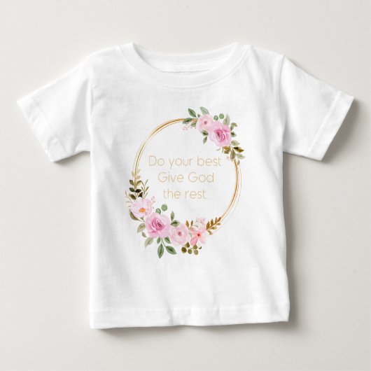 残りの最高の与え神を行う – Christian Women T ベビーTシャツ (正面)