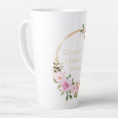 残りの最高の離れ神を行う – Christian Women カフェラテマグ (左アングル)