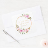 残りの最高の離れ神を行う – Christian Women スクエアシール (封筒)