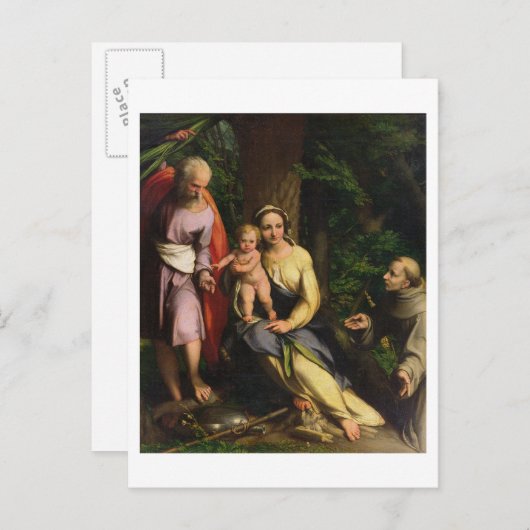 残りの残りのエジプトへのフライト， c.1515 (canvの油 ポストカード (正面/裏面)