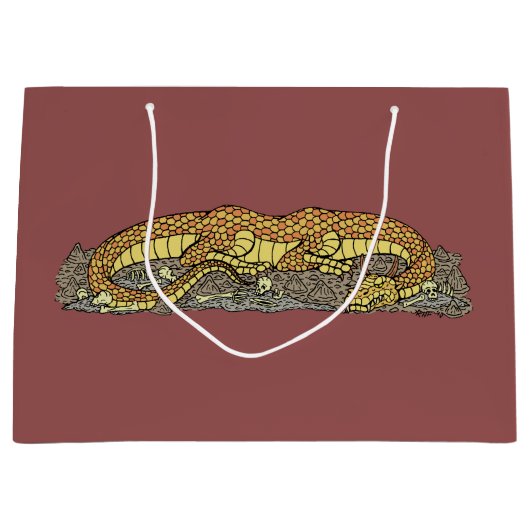 残りの火ドレーク ラージペーパーバッグ (正面)