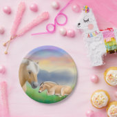 残りの紙皿のノルウェーのフィヨルドの馬 ペーパープレート (パーティー)