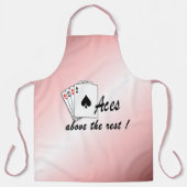 残りの赤の上のエース エプロン (正面)