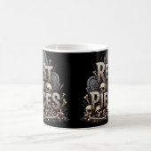 残りの部分 – 不気味なスケルトンのハロウィーンマグ コーヒーマグカップ (中央)
