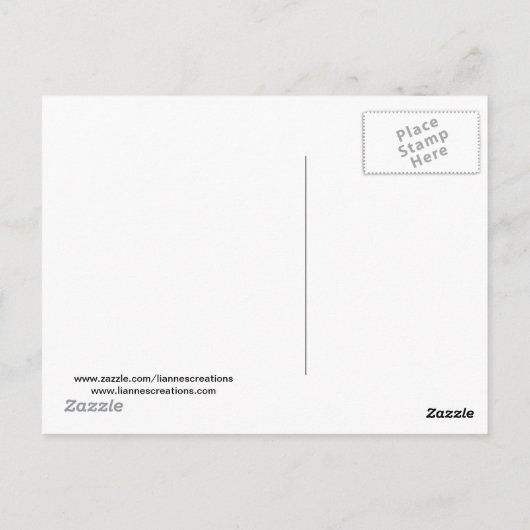 残りの郵便はがきでアイススケートします ポストカード (裏面)