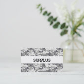 残りの都市迷彩柄 名刺 (スタンド正面)