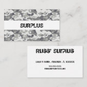 残りの都市迷彩柄 名刺 (正面/裏面)