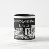 残りの静められた平均の滞在 マグカップ (中央)