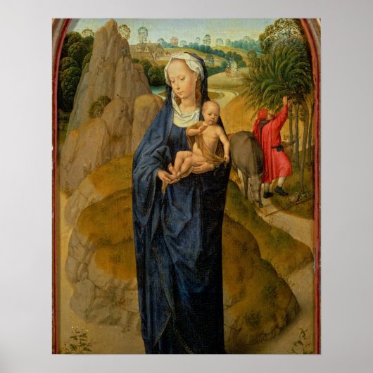 残りの飛行中のエジプトへのフライト(油パネル) ポスター (正面)