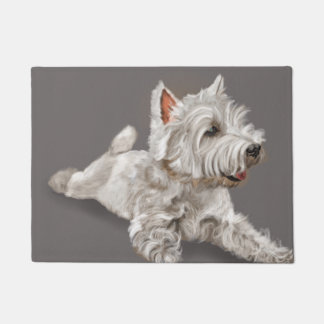 残りのwestie ドアマット