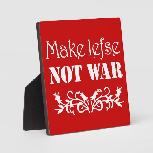 残りを戦争のプラークにせずに残す フォトプラーク (正面)