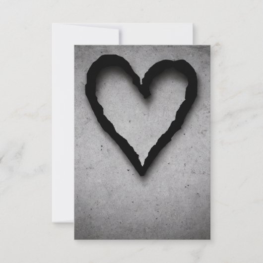 残りハート01 サンキューカード (正面)