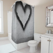 残りハート01 シャワーカーテン (インサイチュ)