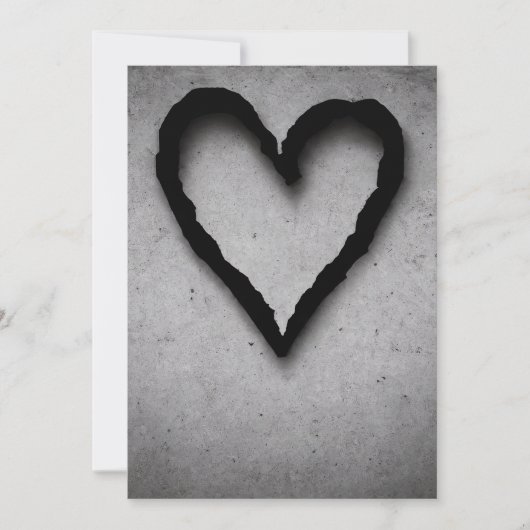 残りハート01 案内状 (正面)