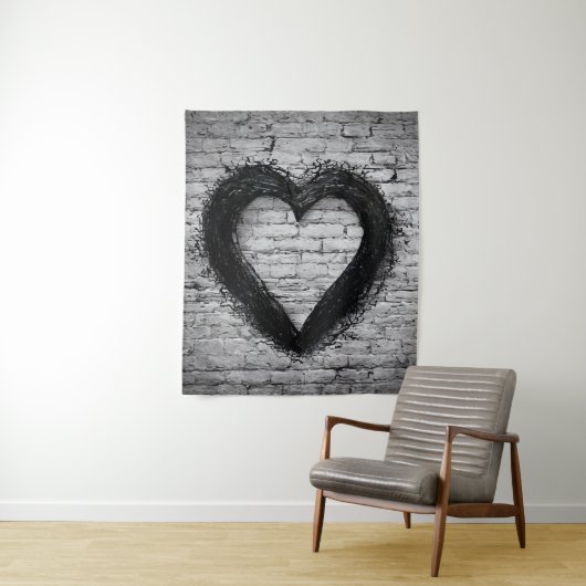 残りハート02 タペストリー (インサイチュ)