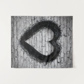 残りハート02 タペストリー (正面(横))