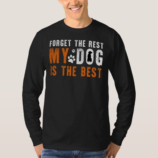 残り忘れの私のゴールデンレトリバー犬はBesである Tシャツ (正面)