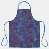 残り物のスプレーの水絵を描色と赤の跳ね  エプロン (正面)