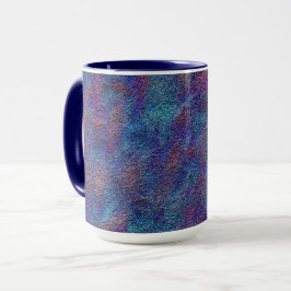 残り物のスプレーの水絵を描色と赤の跳ね  マグカップ