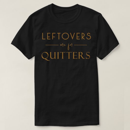 残り物は冷たく感謝祭おもしろいの食べ物 Tシャツ (デザイン正面)