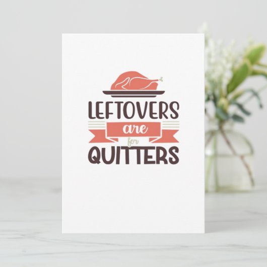 残り物は敗者のためのものだ 面白い感謝祭の名言 シーズンカード (スタンド正面)