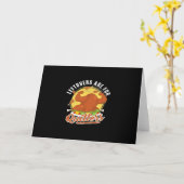 残り物は敗者のためのもの クラシック おもしろ レトロ カード (黄色い花)