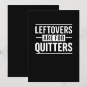 残り物は敗者のためのもの 感謝祭ユーモア名言 シーズンカード (正面/裏面)
