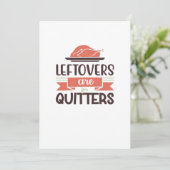 残り物は敗者のためのもの 面白い感謝祭の名言 シーズンカード (スタンド正面)