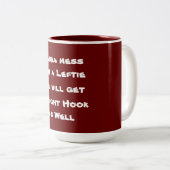 残り物を使って散らかすな ツートーンマグカップ (正面右)