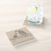 残り物 ガラスコースター (アングル)