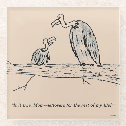 残り物 ガラスコースター (正面)