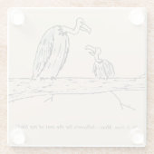 残り物 ガラスコースター (裏面)