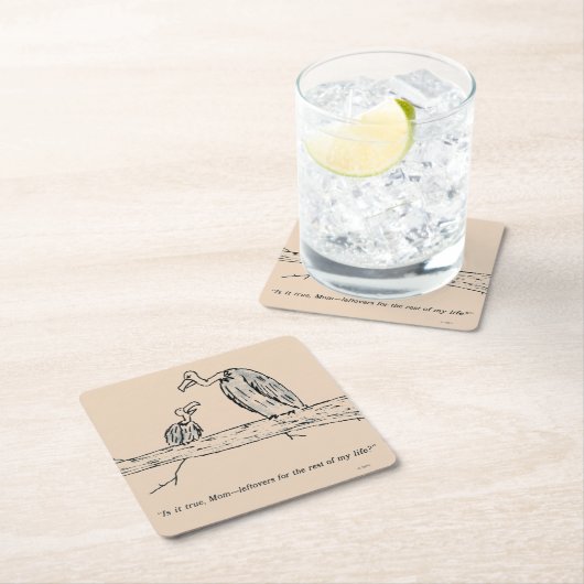 残り物 スクエアペーパーコースター (インサイチュ)