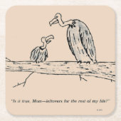 残り物 スクエアペーパーコースター (正面)