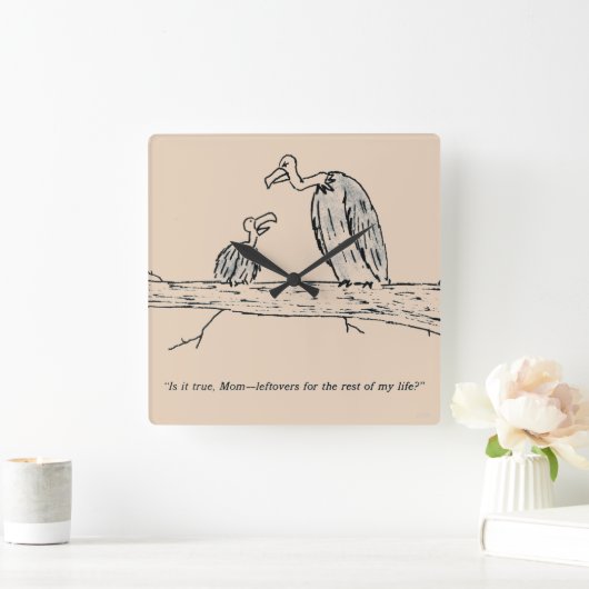 残り物 スクエア壁時計 (ホーム)